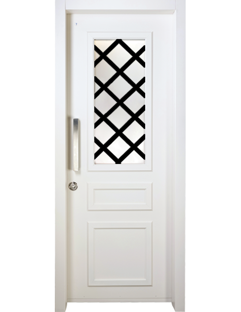 דלת כפולה מדגם ולנסיה - לבנה