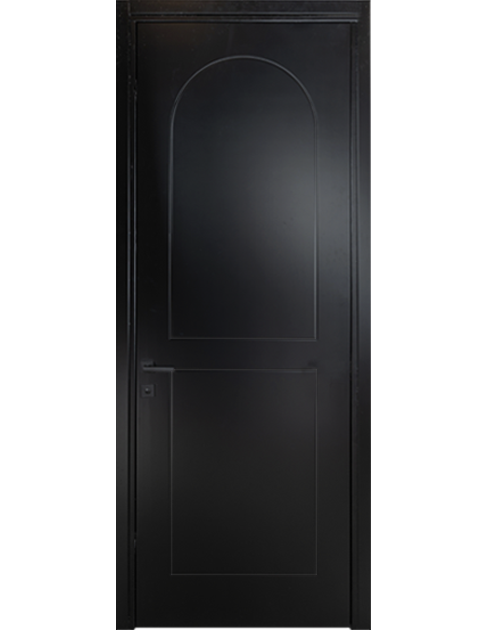 דלת כניסה שחורה דגם קיסר שחור